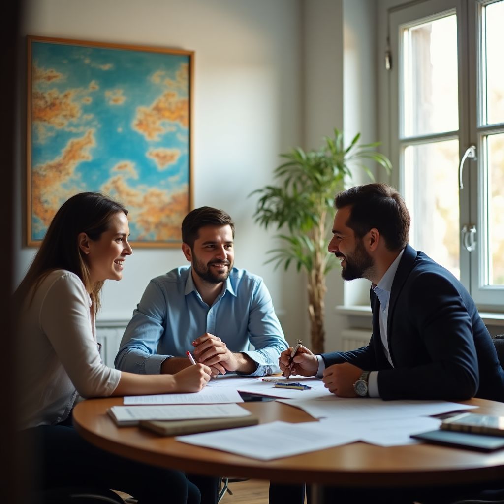 Fundadores de la empresa en sus inicios